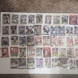 Football Assorted Trading Cards 87 Total Cards Score, Elite, Rookies And Stars